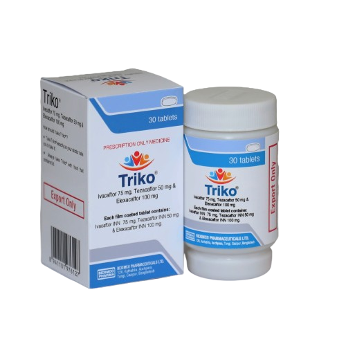 Ivacaftor + Tezacaftor + Elexacaftor_Generic_for_Trikafta